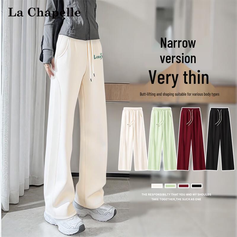 La Chapelle Women s High-Waist Straight Leg Casual Pants 2XL