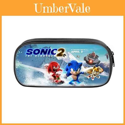 Sonic The Hedgehog Pencil Case With Nylon Material For School Students And Collectors