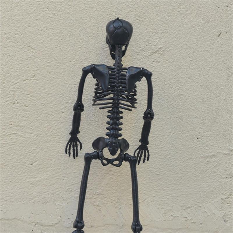 Realistic Full Body Human Bone Halloweens Props Flexible Joints Portable Plastic Indoor Outdoors Decoration