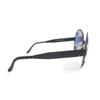 Excellent CHANEL sunglasses COCO Mark round Matt black Women 08841 Used