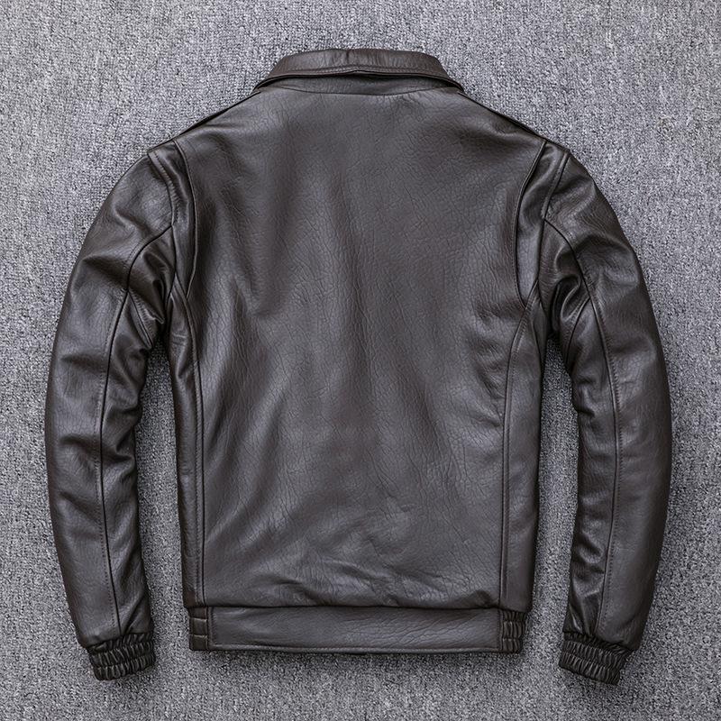 New Sheepskin Genuine Leather Leather Jacket Men's Flight Suit Leather Jacket with Cotton Leather Jacket
