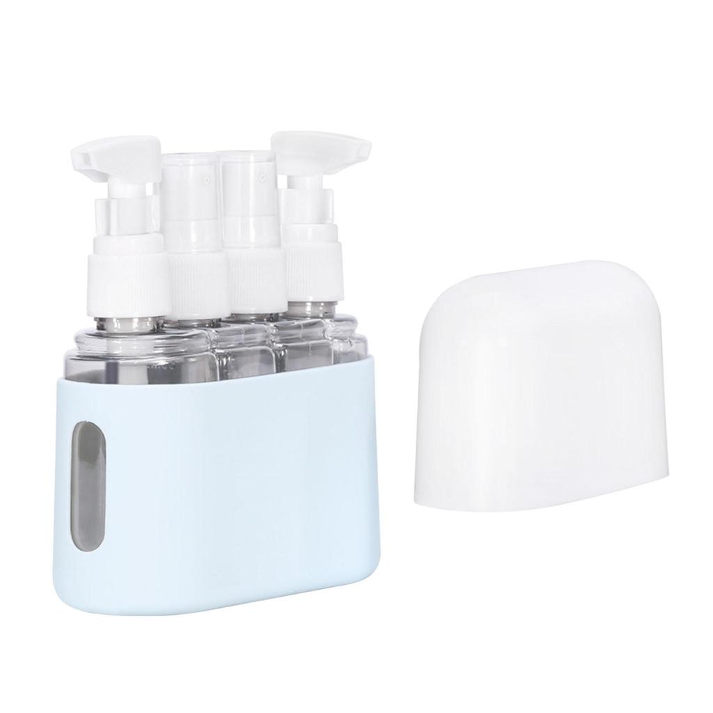 4x Makeup Spray Bottle 50ml Reusable Travel Size Pump Lotion Sprayer for Cosmetics Lotion Toiletries Travel Airplane Body Wash