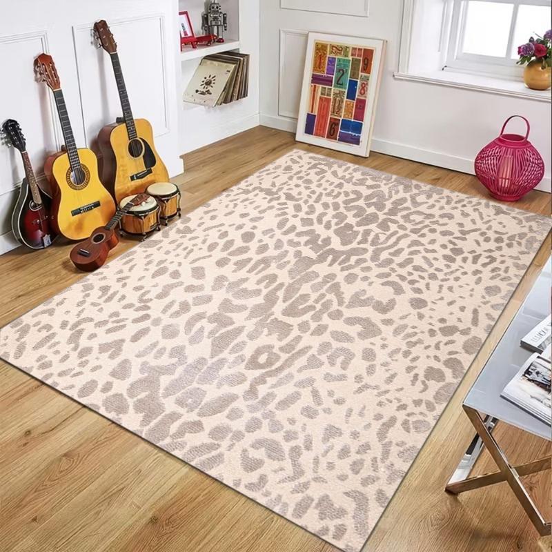 

Vintage Green Leopard Area Rug Luxury Carpet Non Slip Washable Floor Mat Doormat Fashion Cheetah Print for Living Room Bedroom 40x60cm