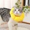Obroża dla zwierząt Sunflower Pet Collar regulowana, antypogryzieniowa, antypoślizgowa, gojąca rany, ochrona dla kotów, miękka pluszowa obroża elżbietańska