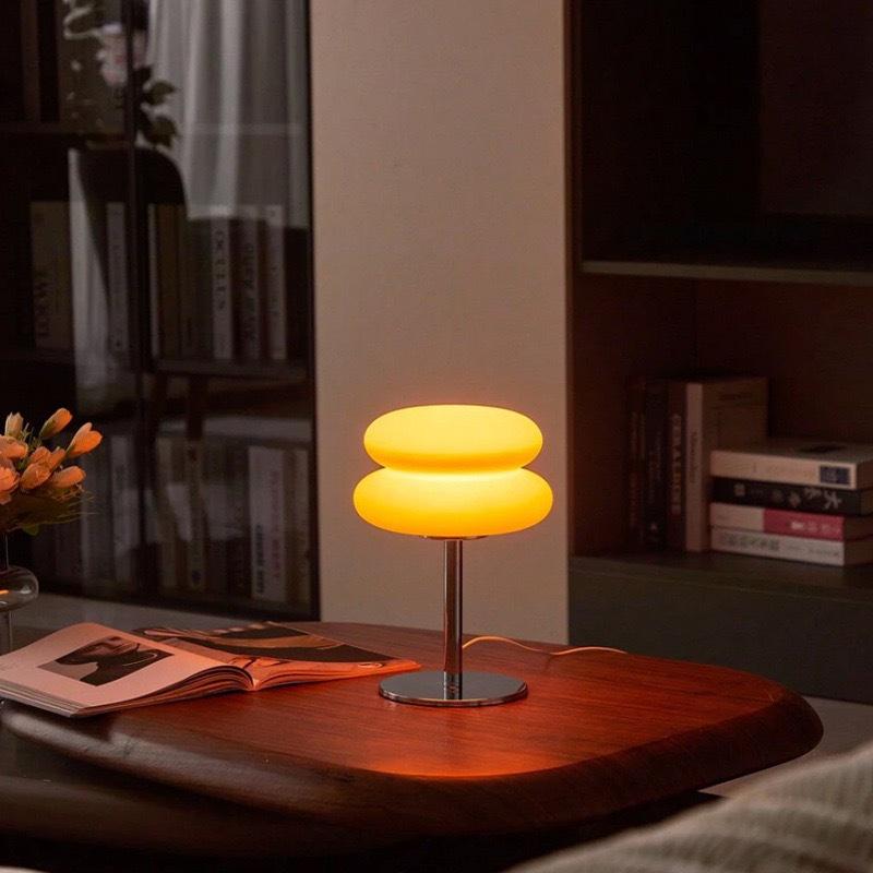 Nordic Bauhaus Mid-century Modern Creative Bedside Lamp for Minimalist Home Decor