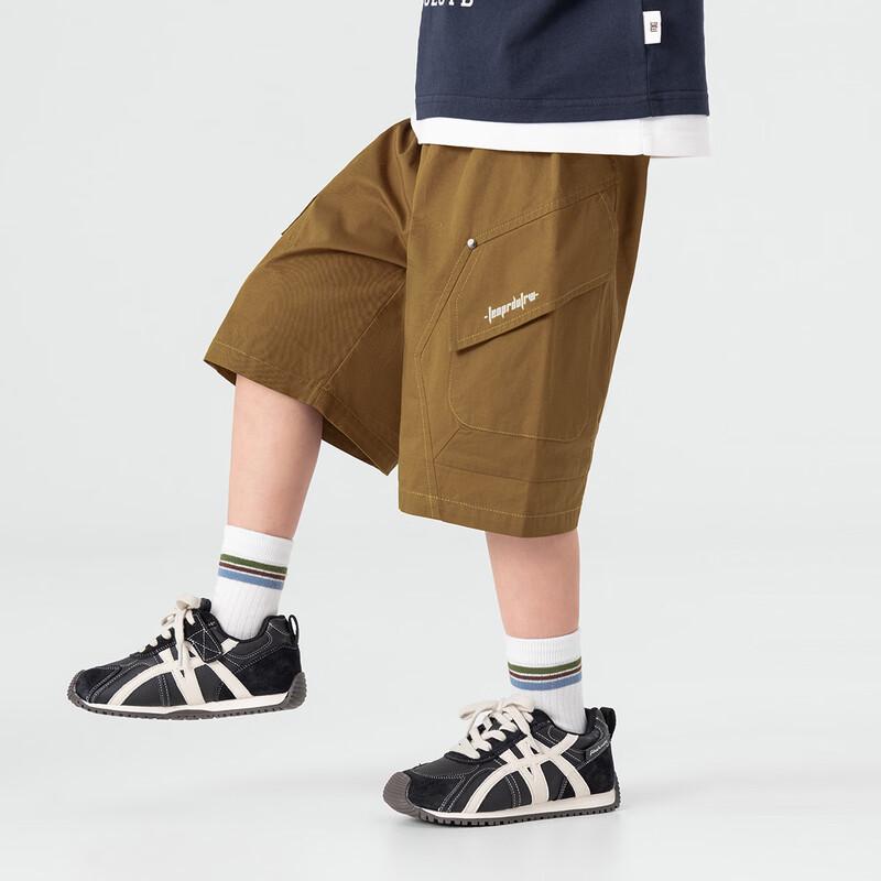 Boy's Summer Casual Wide-Leg Cargo Shorts