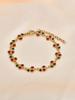 European and American stainless steel light luxury bracelet gradual change treasure cherry shape pink diamond jewelry