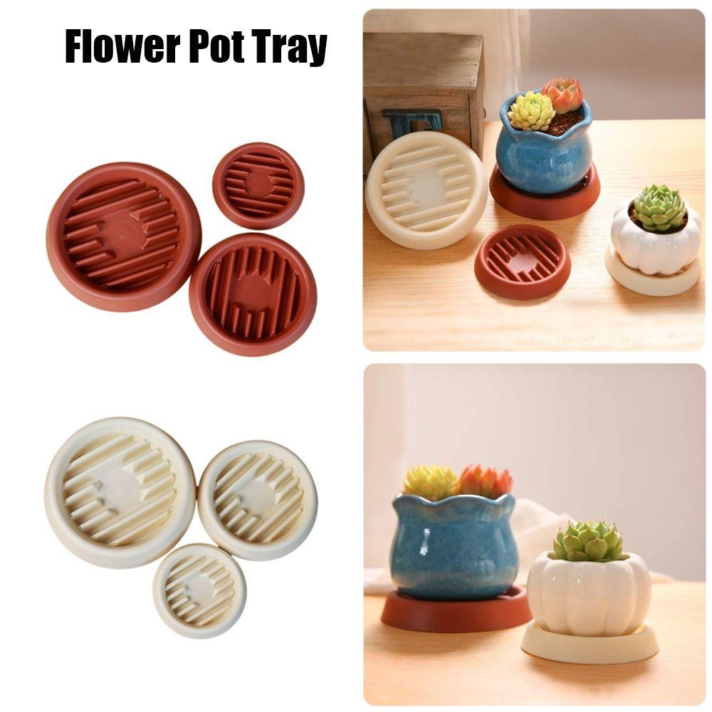 Round Plant Saucer Thickened Drip Plant Tray New Flower Pot Tray  Indoor Outdoor