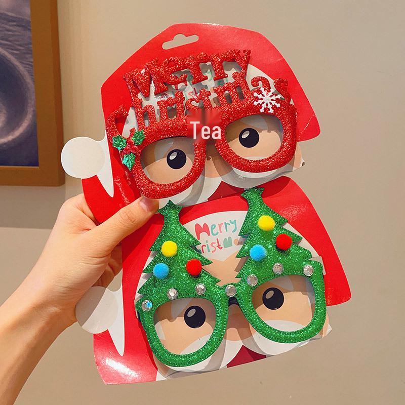 Christmas Festival Funny Elk Eyeglass Frames - Cute Cartoon Student Costume Gift & Decoration Mask