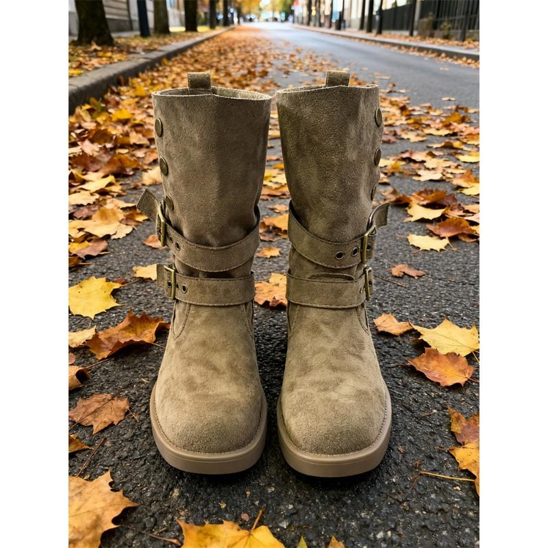 

Новые осенне-зимние ботинки Мартин женские универсальные полусапоги на толстой подошве с увеличением роста модные рыцарские ботинки женские 40 хаки