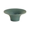 Peacock Green Zen Style Conical Ceramic Vase for Flower Arranging