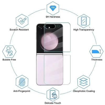 6 In1 for Samsung Galaxy Z Flip 7 Front Back Screen Protector Anti-shatter Tempered Glass for Samsung Z Flip 7 Films