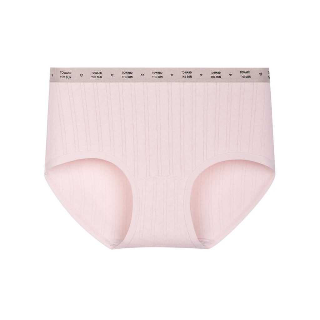 Large Size Ladies Spring and Autumn Pure Cotton 10A Bacteri Resistant Breathable Mid Waist Briefs