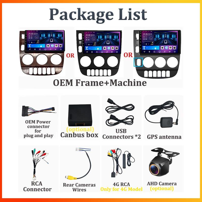 For Mercedes Benz M-Class W163 ML 1997-2005 Carplay Auto Screen Wireless Android Auto Car Intelligent Systems AutoMotive 8 Core