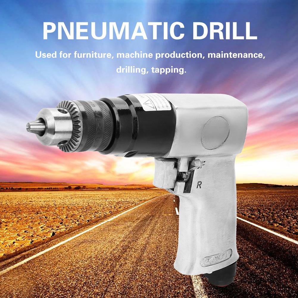 Reversible Air Drill 3/8" 1700rpm High speed Pneumatic Drill Reversible Rotation Air Drill Tool for Hole Drilling