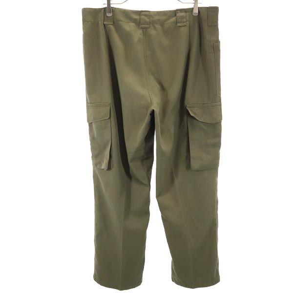 Austrian Army 80s military cargo pants Khaki Button fly Big size Men's Used