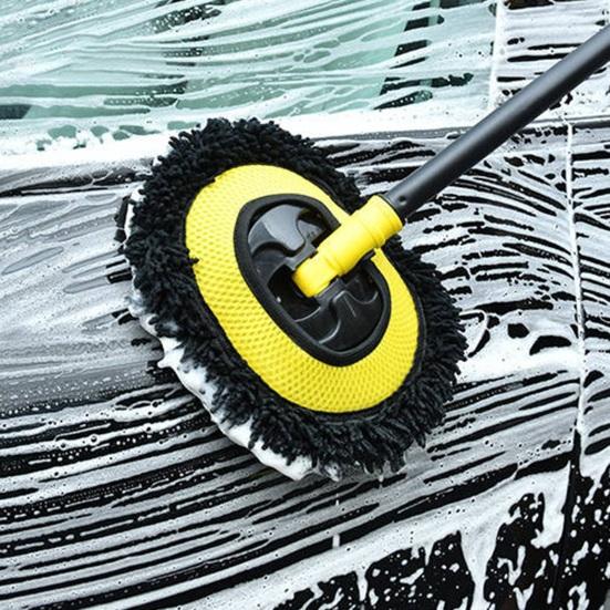 Car Cleaning Brush with Elbow Design, Retractable Handle Cleaning Brush, Bending Car Cleaning Tool for Cars RV Trucks