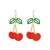 Pendientes Colgantes de Cereza Creativos de Moda - Estilo Europeo y Americano