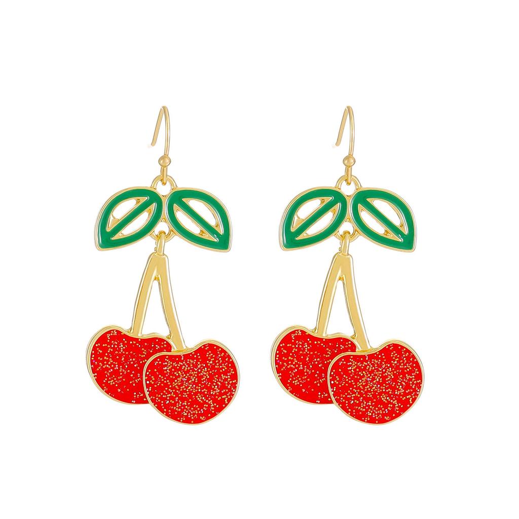 Pendientes Colgantes de Cereza Creativos de Moda - Estilo Europeo y Americano