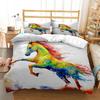 Luxury New 3D Print Horses Comfortable Duvet Quilt Cover Pillowcase Bedding Set Children Bedroom Decoration Home Textile