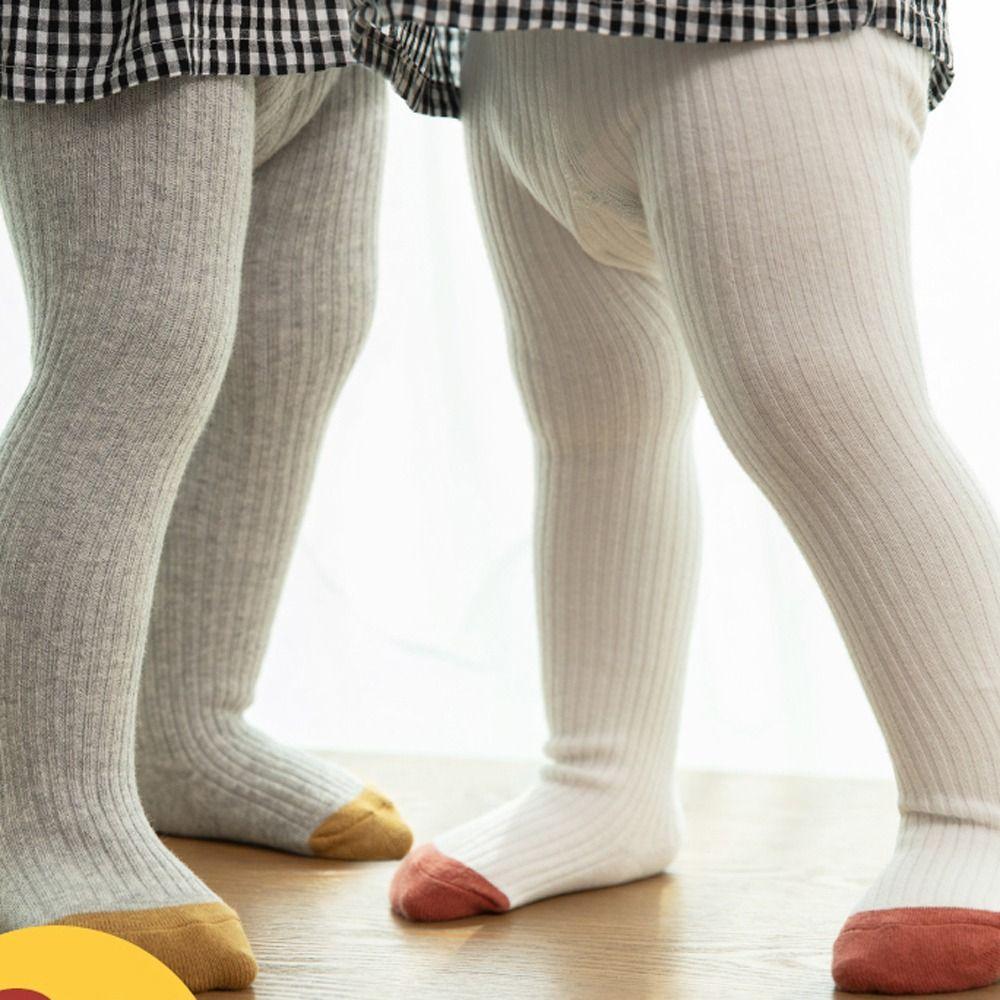 Fashion Winter Cotton Girls Trousers Girl Knitted Tights Candy Color Child Pantyhose Baby Stockings