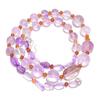 Natural Amethyst Carnelian Gemstone Smooth Beads Necklace 3-15 Mm 18" UB-7831 UB-7831