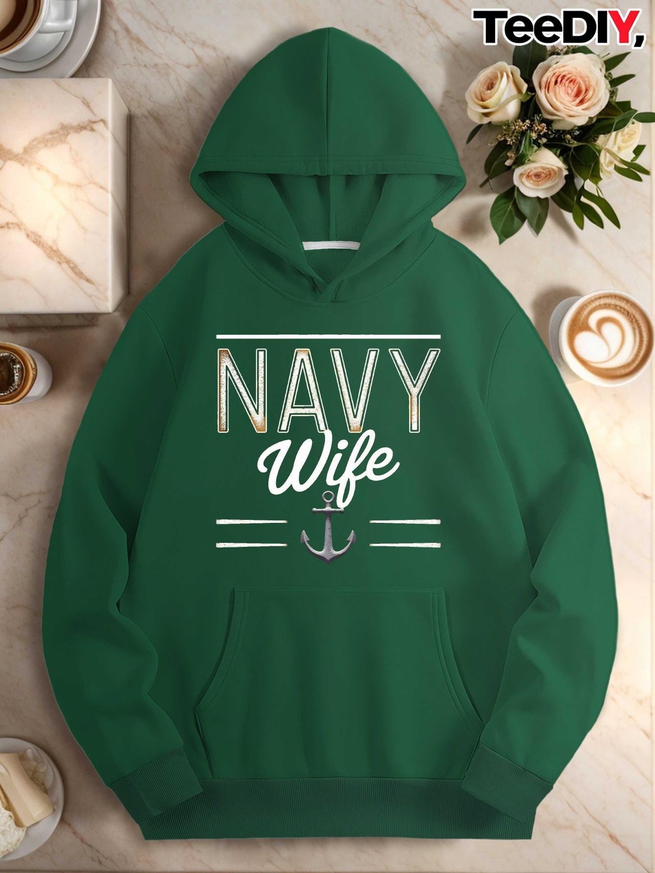 

Толстовки женские с постером «Якорь жены моряка» XXL зелёный