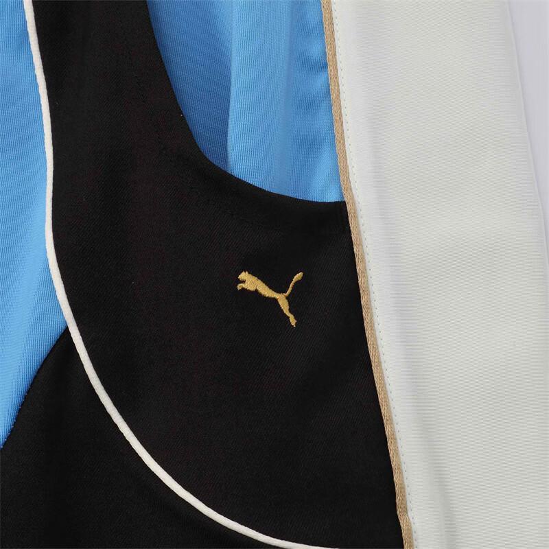 Puma Color Block Breathable Comfortable Versatile Mid Waist Three Quarter Shorts Unisex Shorts Light-Blue 628247-82