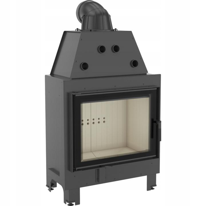 Steel fireplace KRATKI MBA 17 kW Ø 200 self closing door