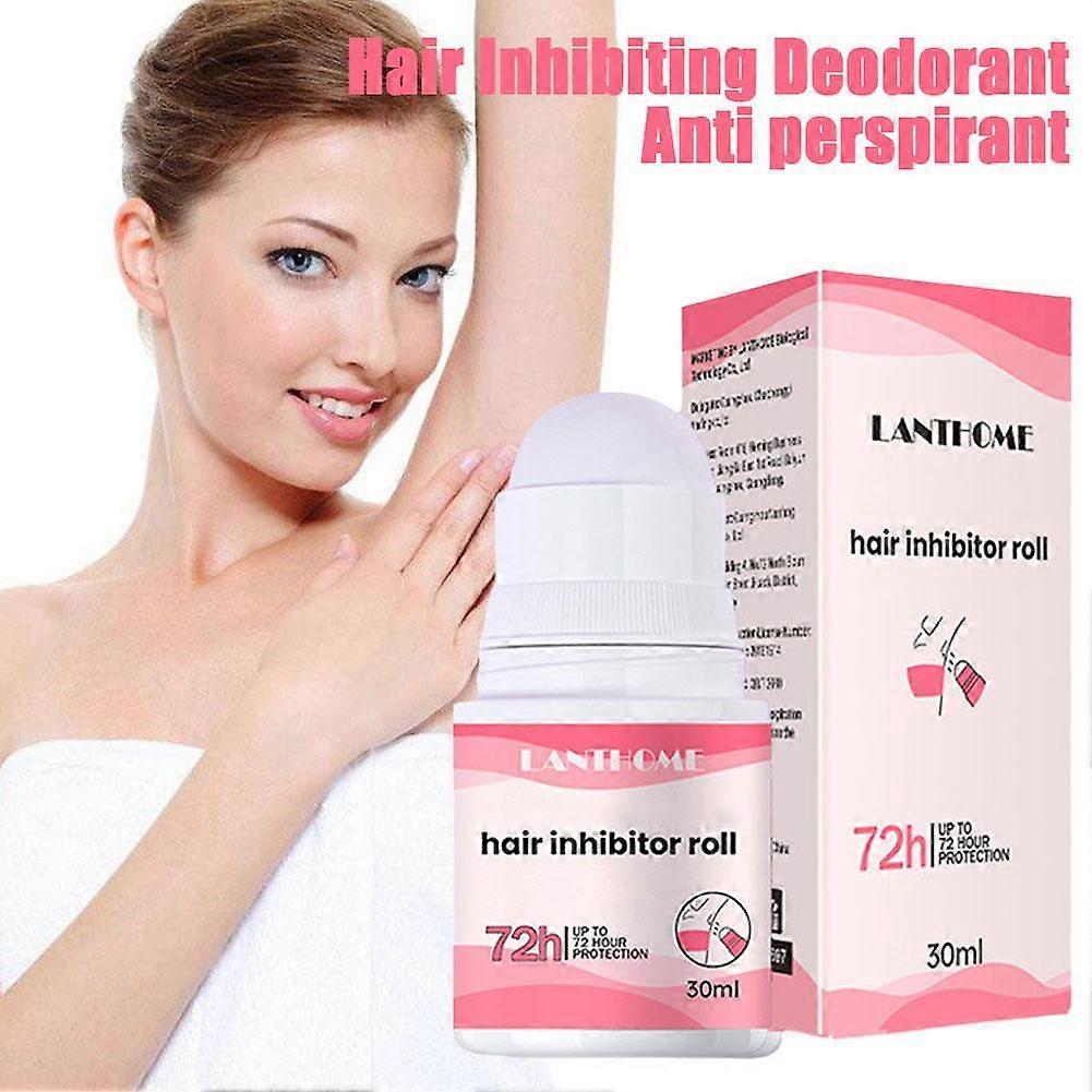 Langanhaltendes Haarhemmendes Deodorant und Antitranspirant Roll-On 30ml Universelle Hautformel für Glatte Trockene Achseln