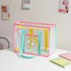 Summer Fashion Tote Bag Large Clear PVC Cartoon Handbag Jelly Transparent Beach Purse for Women Cute Shower Shoulder Bag for Bath
