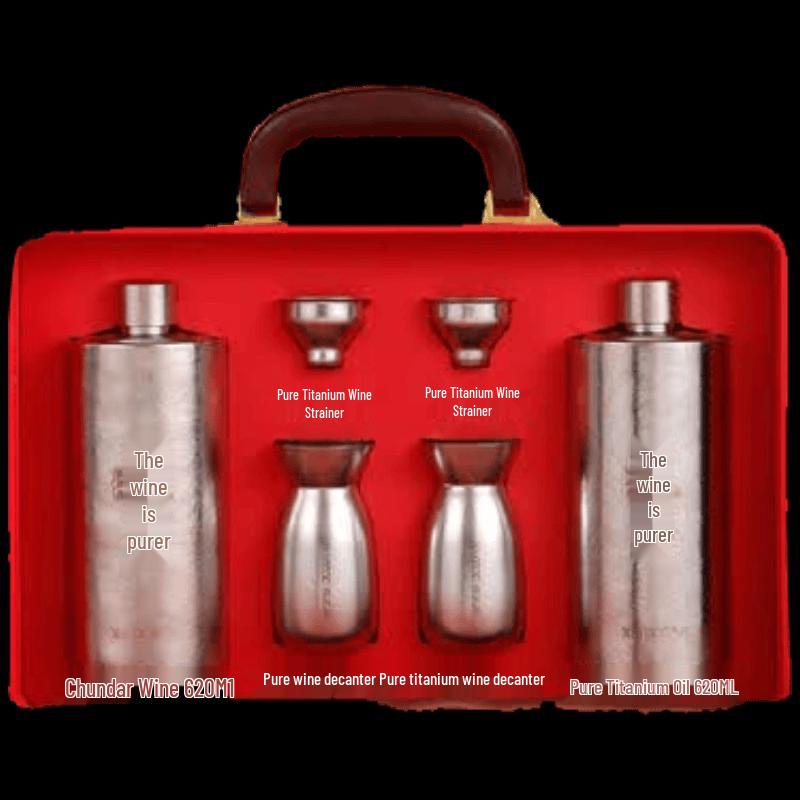 XIMX Portable Titanium Camping Kettle Set