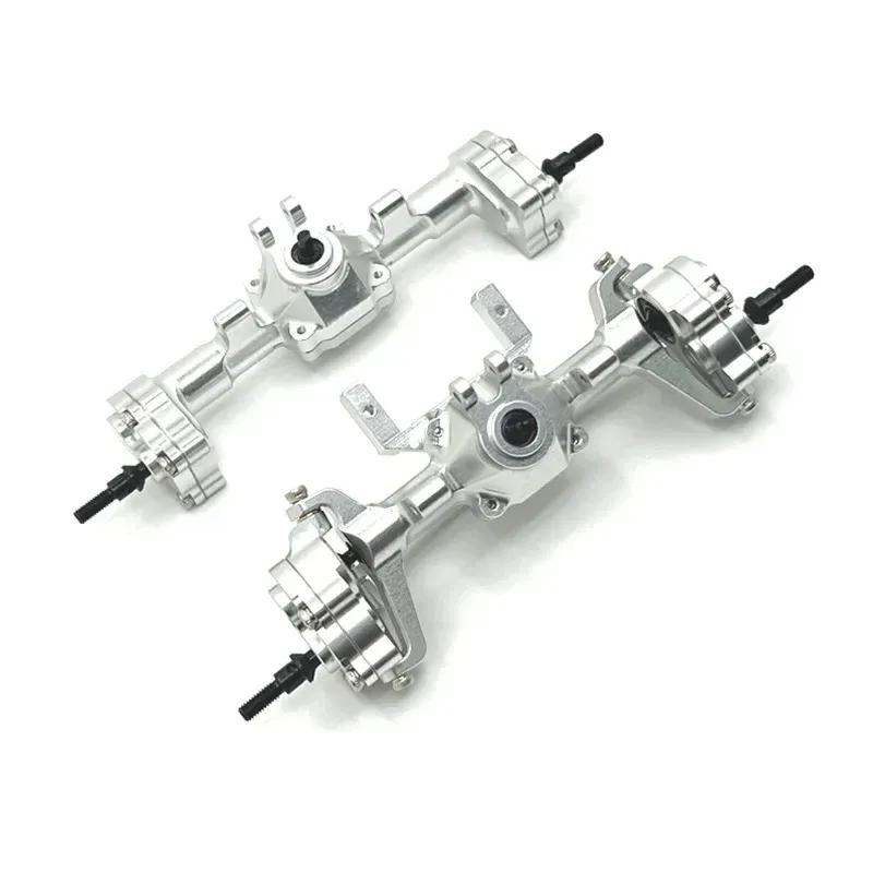 Upgrade Metal Front Rear Portal Bridge Axle Differential Assembly for FMS 1/24 FCX24 Xiaoqi Crusher Chevrolet K5 RC Car Parts
