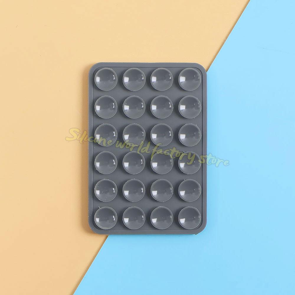 Silicone World Multifunctional Double-sided Silicone Suction Phone Holder Phone Case Anti-Slip Back Stickers Mat Wall Stand