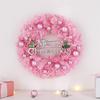 30cm Pink Christmas Wreath for Door or Window Decoration