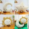 Moon Face Sun Plush Pillow With Soft Pp Cotton For Living Room Decor