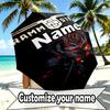 Custom Name Personalized Rammstein Print Umbrella, Auto Open Close, 8‑Rib Sturdy Frame, Commute Camping Hiking Use, Birthday Gift