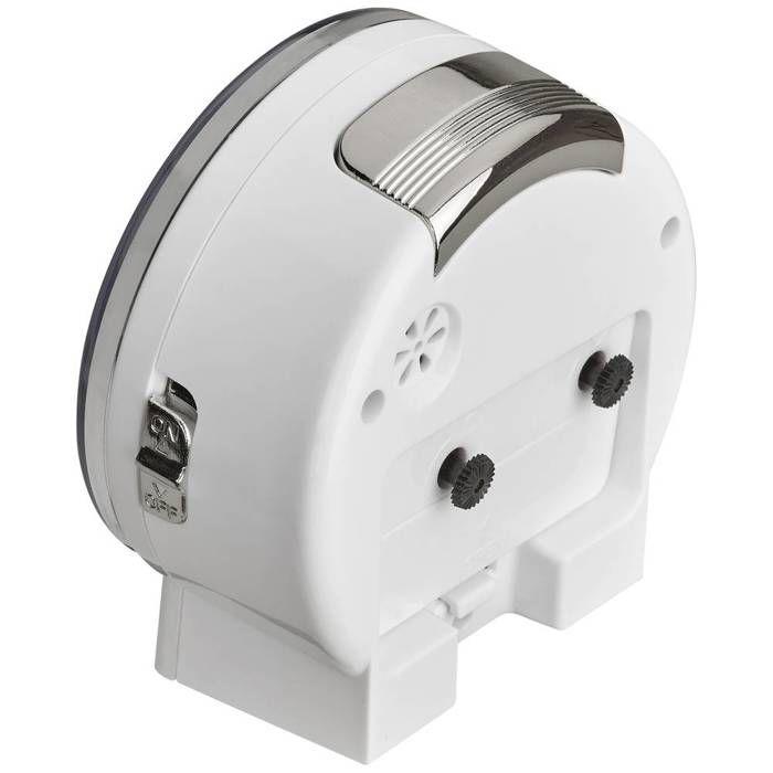 TFA Dostmann 60.1037.02 à quartz Réveil blanc Heures de réveil 1
