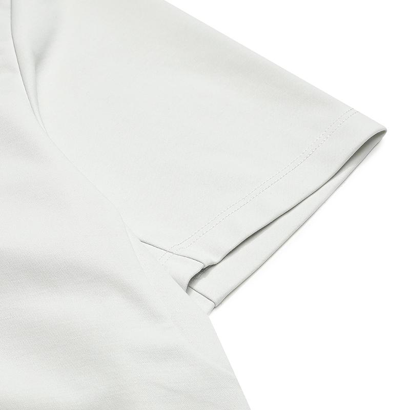Fila White Minimalist Fashion Classic Basic Casual Sports Versatile Comfortable Short Sleeve T-Shirt Men Tops Steam-Grey F11M613102FGY