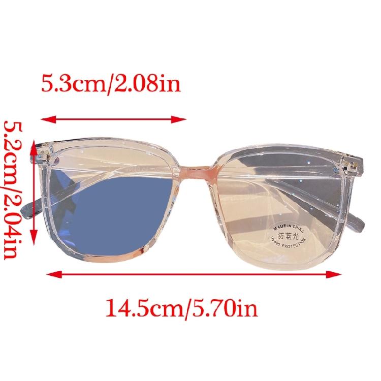 Glasses Lightweight Oversized Frame for Women Men Teenagers for Everyday Use Cosplay Fashionable Photo Props