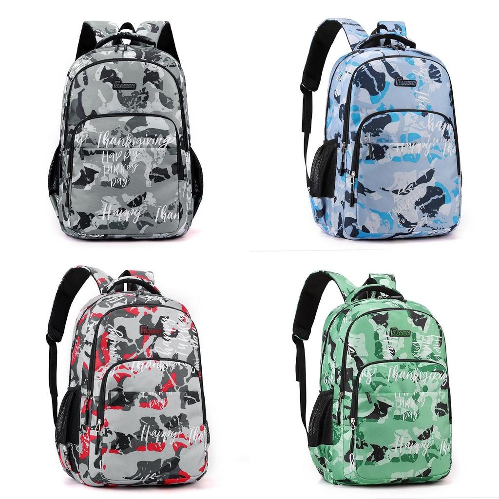 Fashion Block Oxford Backpack With Durable Straps For Daily Wear