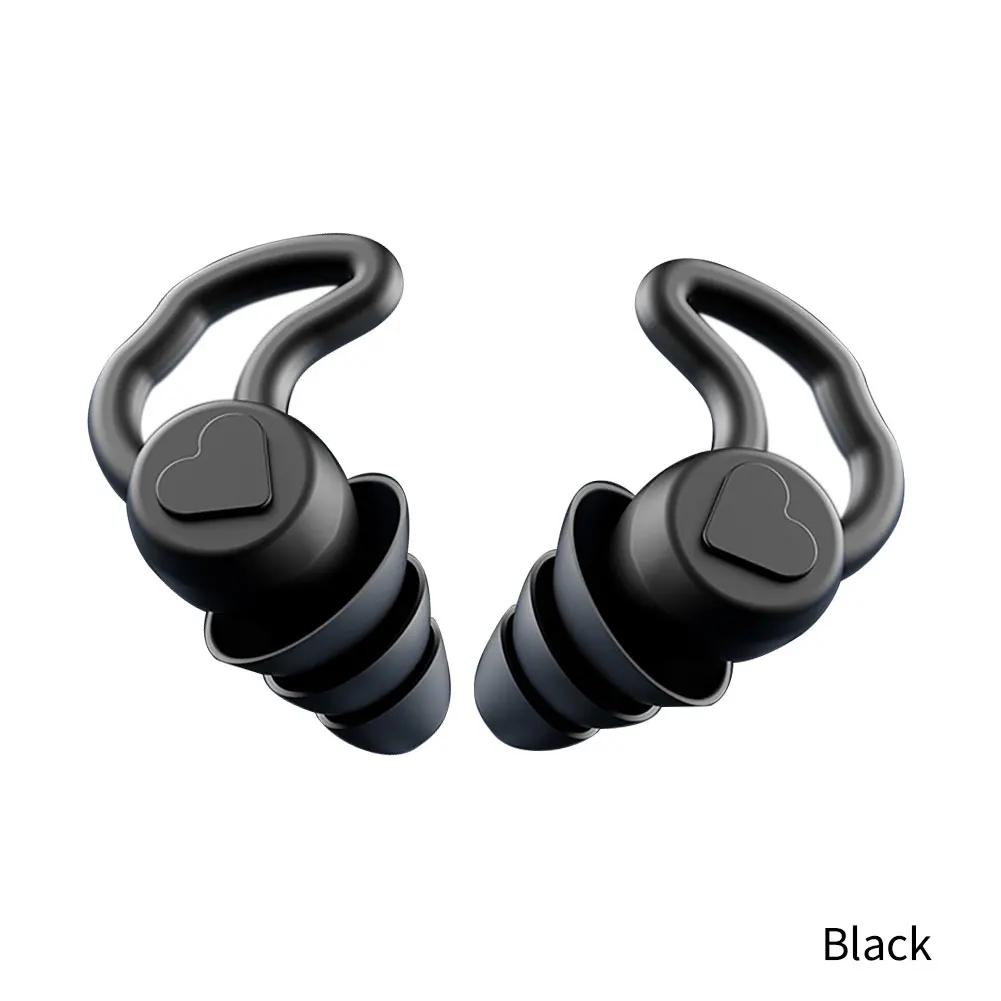 1Pair Soft Silicone Earplugs Noise Reduction Ear Plugs for Travel Study Sleep Waterproof Hear Safety Anti-noise Ear Protector