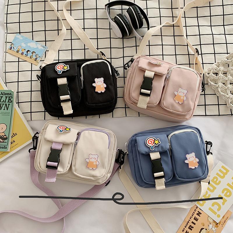Fashion Nylon Crossbody Bag For Women With Woven Design For Street Style