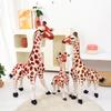 Simulation giraffe doll plush toy zoo deer sika deer doll girl soothing rag doll