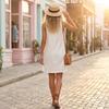 Women Sleeveless Button Front U Neck Casual Linen Cotton Dress with Pockets Loose Fit Summer Tunic Midi Dress for Daily Wear