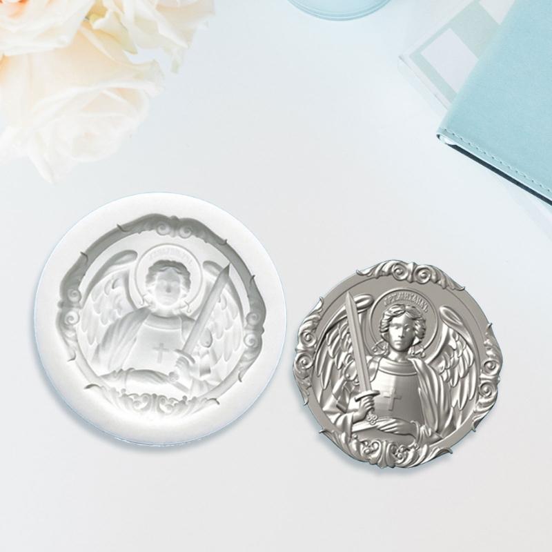 Efficient Food Grade Silicones Cake Decors Molds With Angel Relief Design For Baking Soap Candle Making