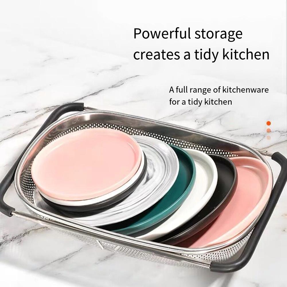 For Cooking For Straining Over The Sink Colander Food Preparation Dishwasher-Safe Design Easy To Clean Fine Mesh Net