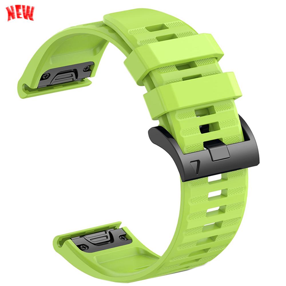 22mm 26mm Silicone QuickFit Sports Strap For Garmin Epix PRO Instinct 3 Quatix/DELTA/TACTIX/Fenix 6XPro 7 E 8pro 5XPlus Bracelet