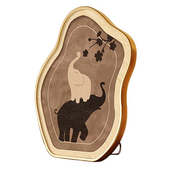

Irregular Shaped Photo Frame Funny Cat Framed Wall Art Cute Animal Painting Picture for Bedroom Living Room Bathroom Wall Table Decor C