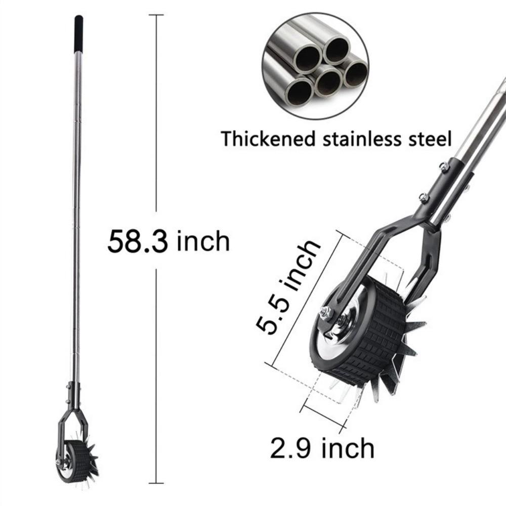 58.3Inch Lawn Edger Wheeled Lawn Tool Universal Edgers for Landscaping